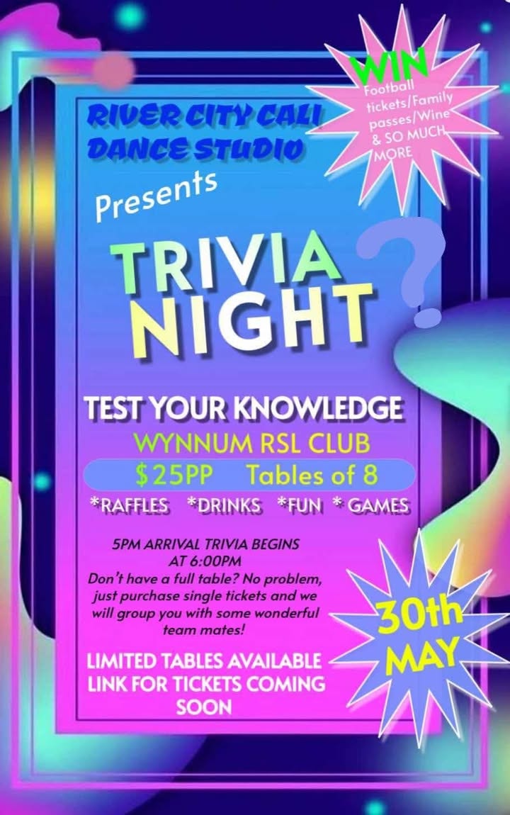 Featured image for “Trivia Night Fundraiser at Wynnum RSL”