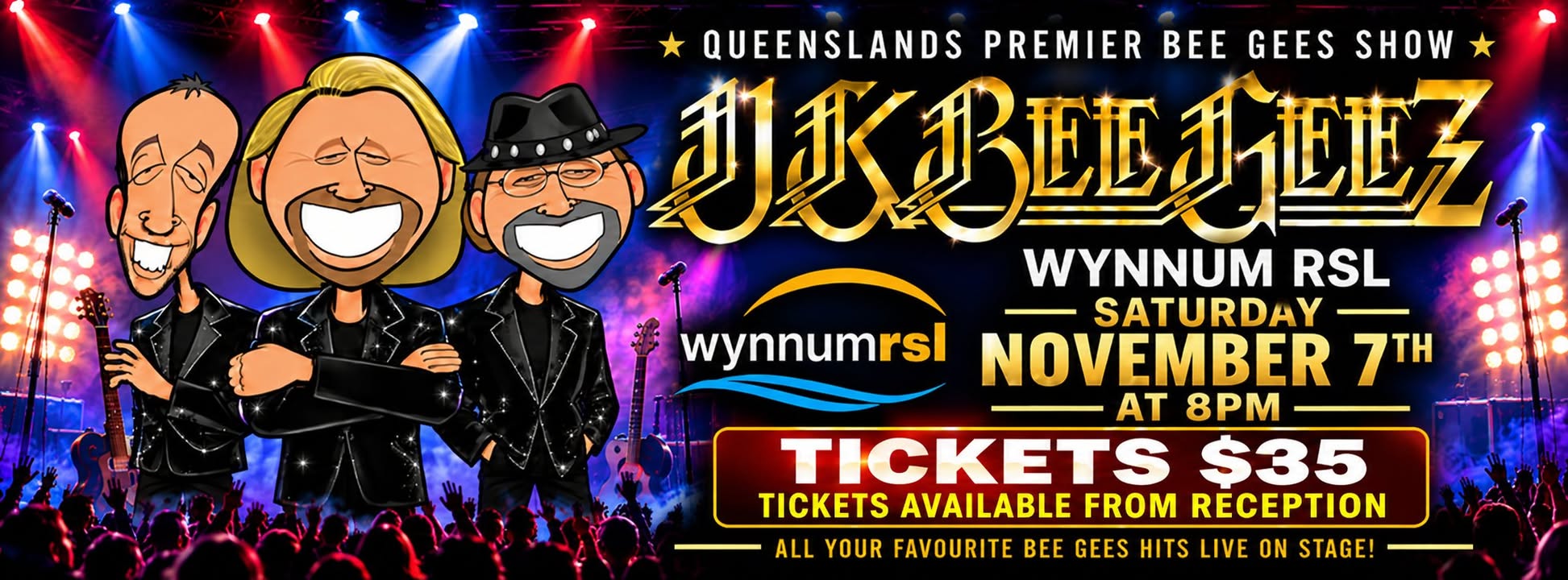 Featured image for “UK Bee Gees Show Coming to Wynnum RSL This November”